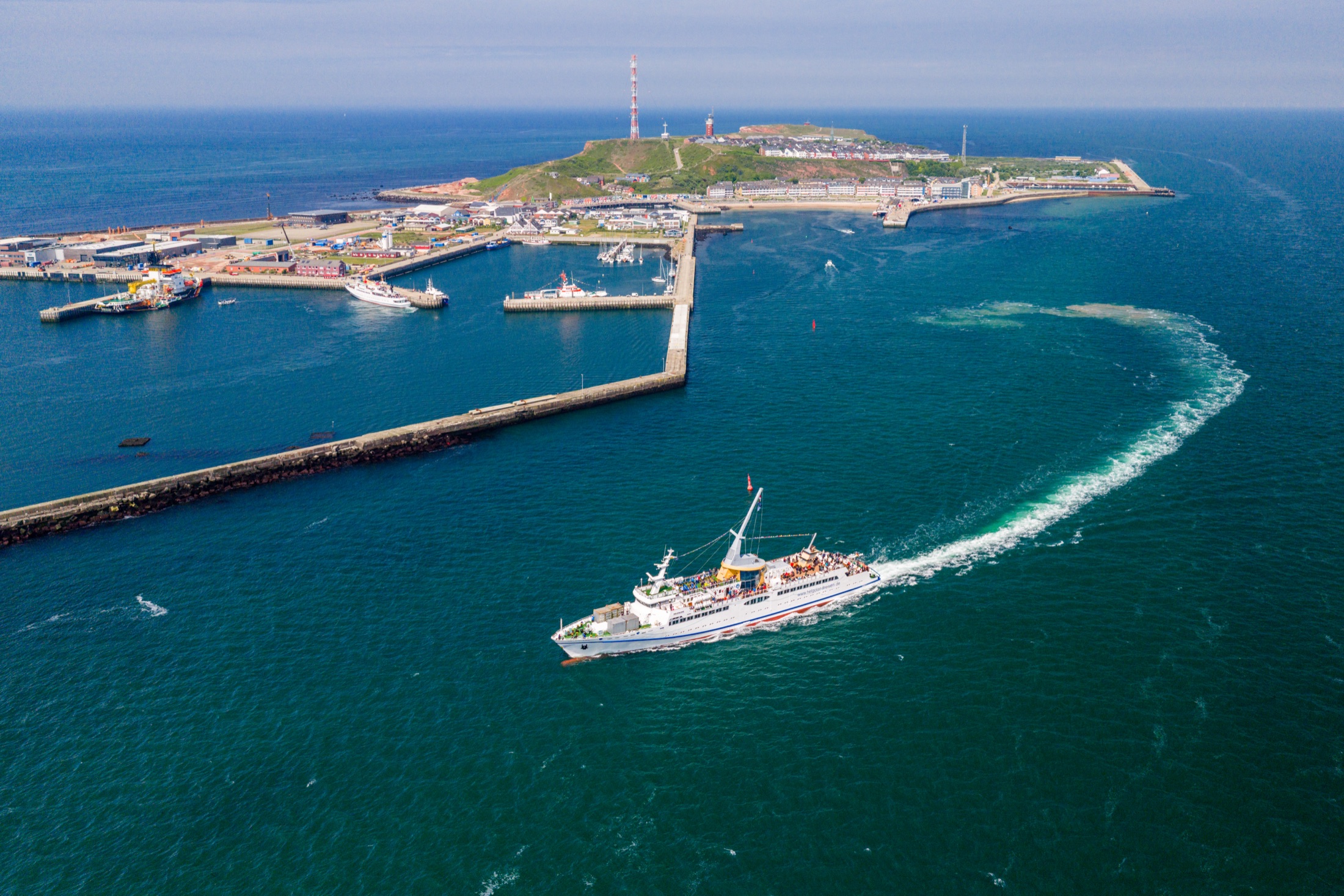 200 Jahre Seebad Helgoland aus der Luft