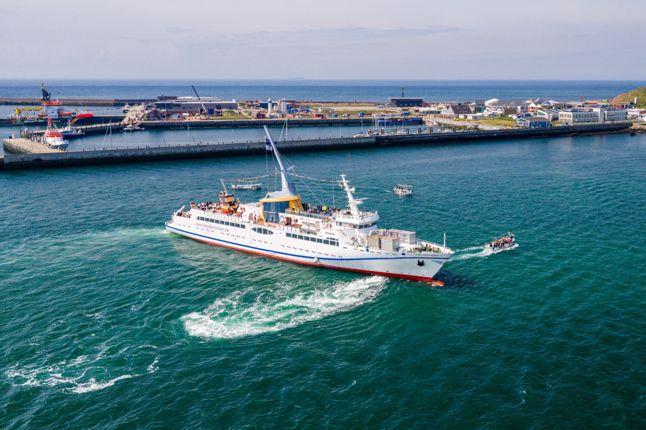 200 Jahre Seebad Helgoland aus der Luft