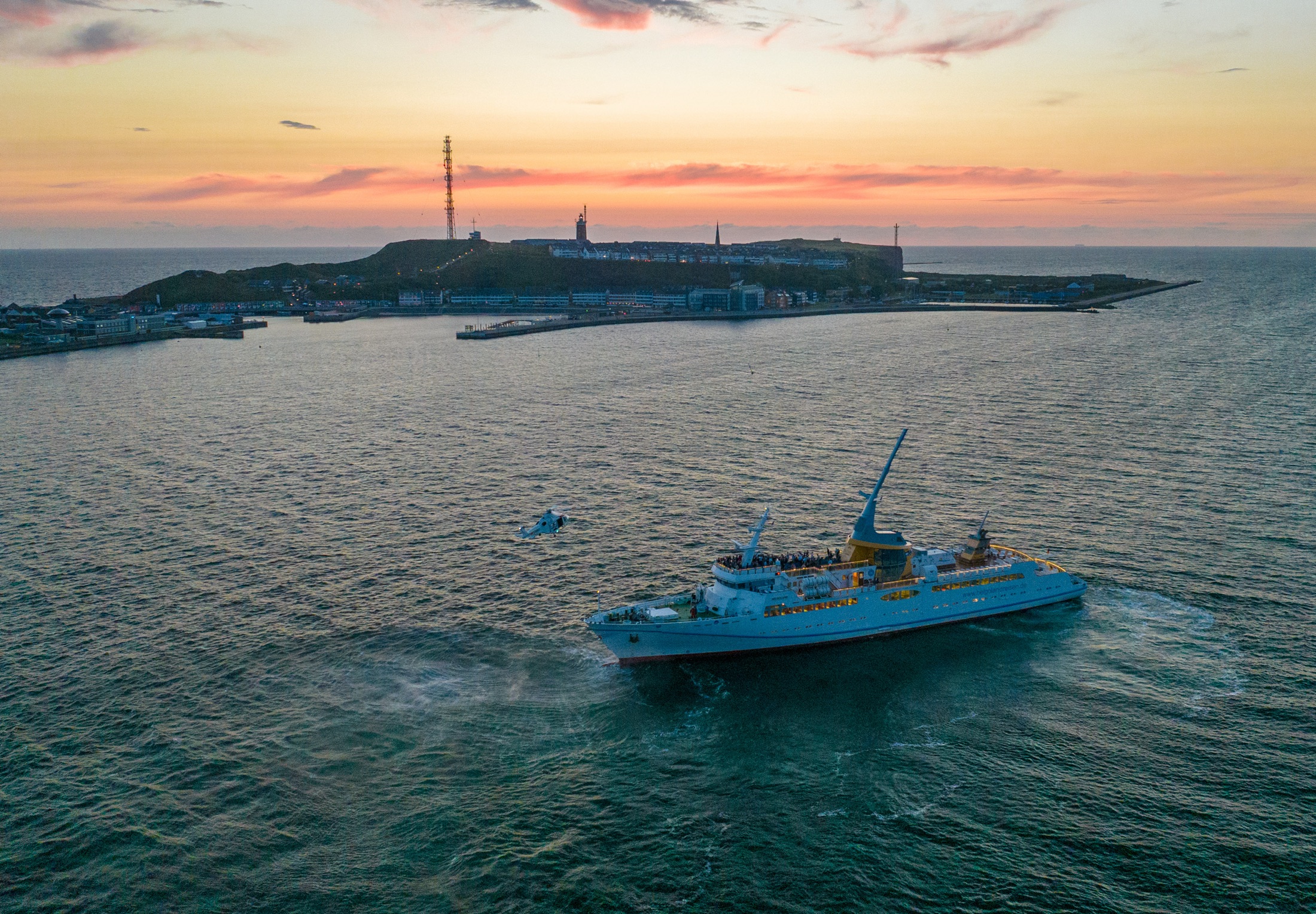 Luftaufnahme von Helgoland
